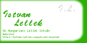 istvan lellek business card